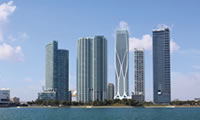 1000 Museum Condo skyline Downtown Miami by Zaha Hadid 